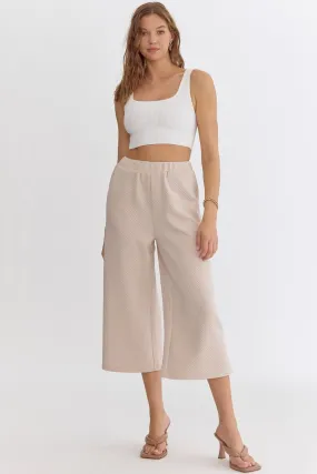 Wendy Textured Cropped Pants