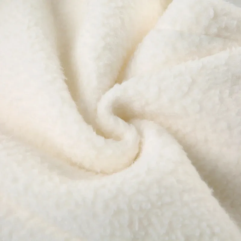 White Fleece Sweatpants