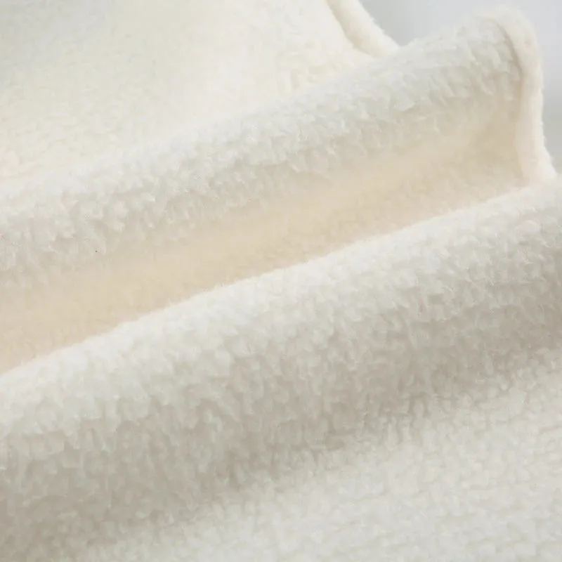 White Fleece Sweatpants