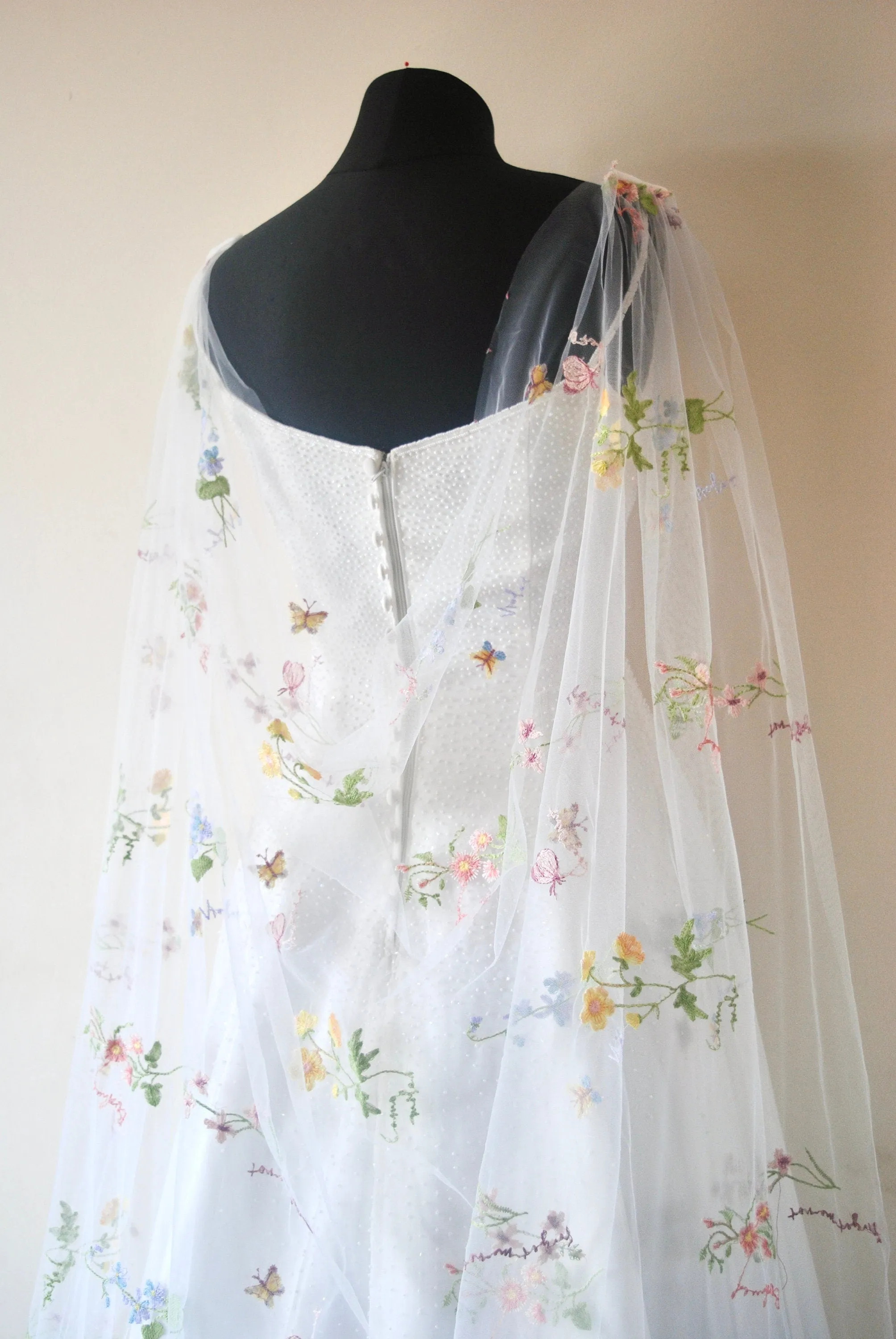 Wildflower Bridal Cape