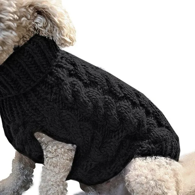 Winter Dog Clothes Puppy Knitting Warm Wool Outfit Pet Clothing for Small Medium Chihuahua Dogs Teddy French Bulldog Clothes