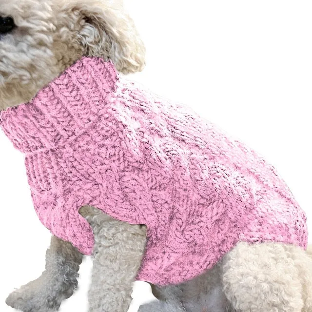 Winter Dog Clothes Puppy Knitting Warm Wool Outfit Pet Clothing for Small Medium Chihuahua Dogs Teddy French Bulldog Clothes