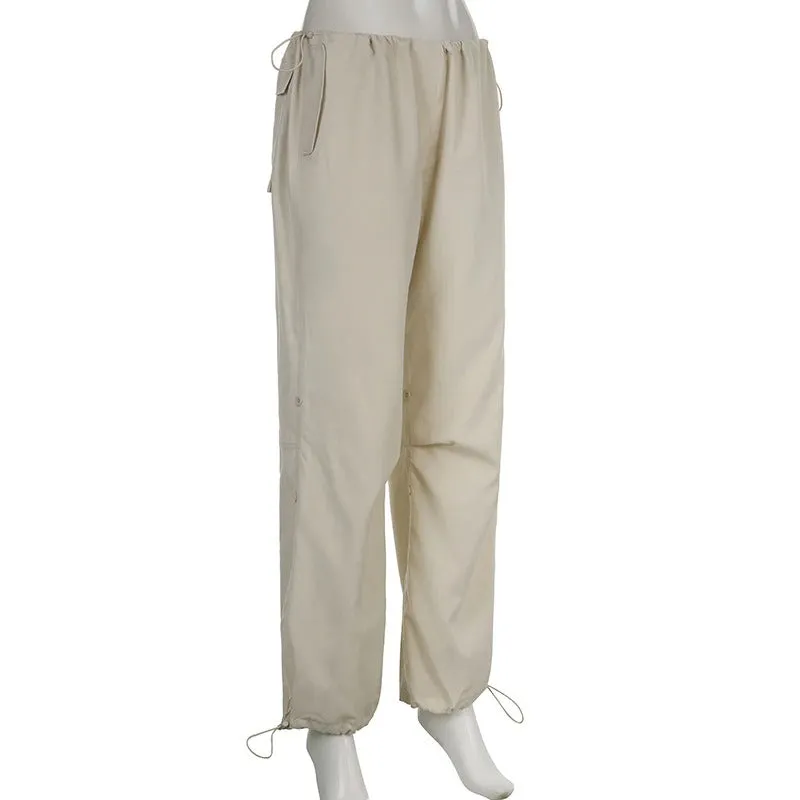 Women Solid Joggers Baggy Trouser Pants