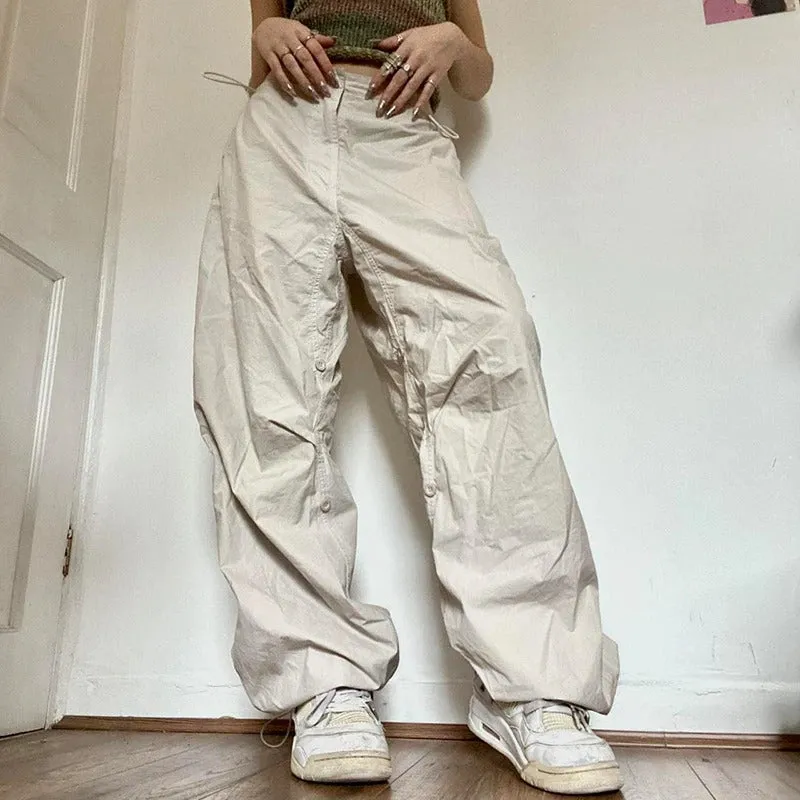 Women Solid Joggers Baggy Trouser Pants