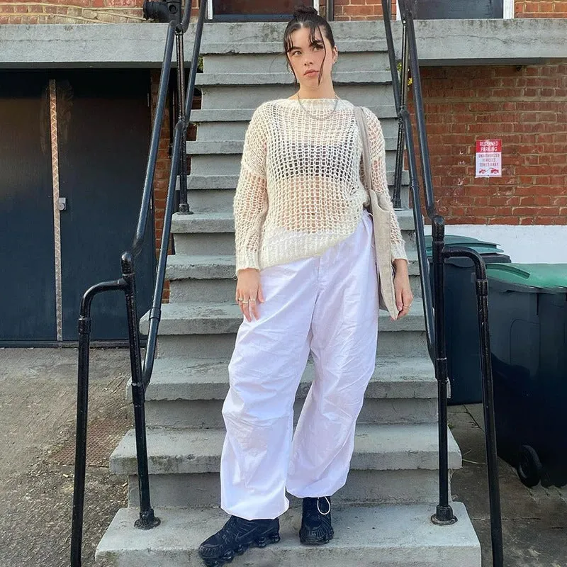 Women Solid Joggers Baggy Trouser Pants