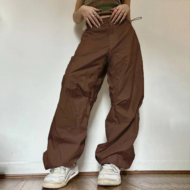 Women Solid Joggers Baggy Trouser Pants