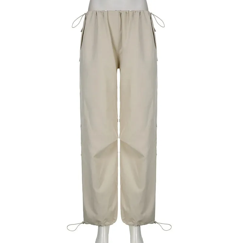 Women Solid Joggers Baggy Trouser Pants