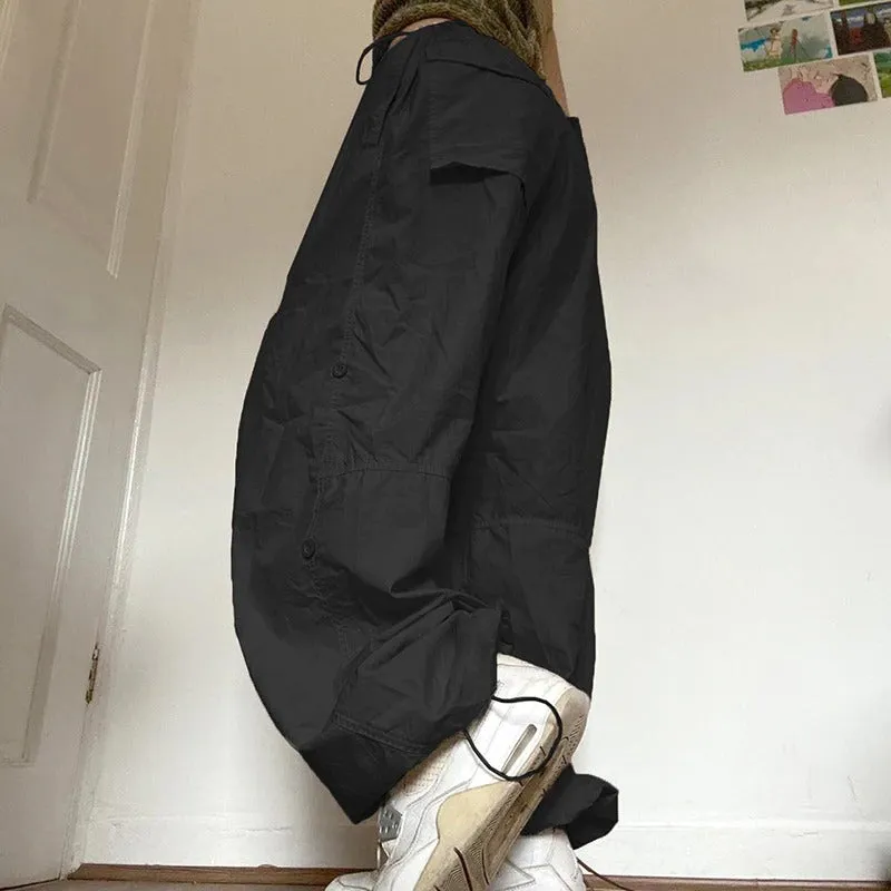 Women Solid Joggers Baggy Trouser Pants