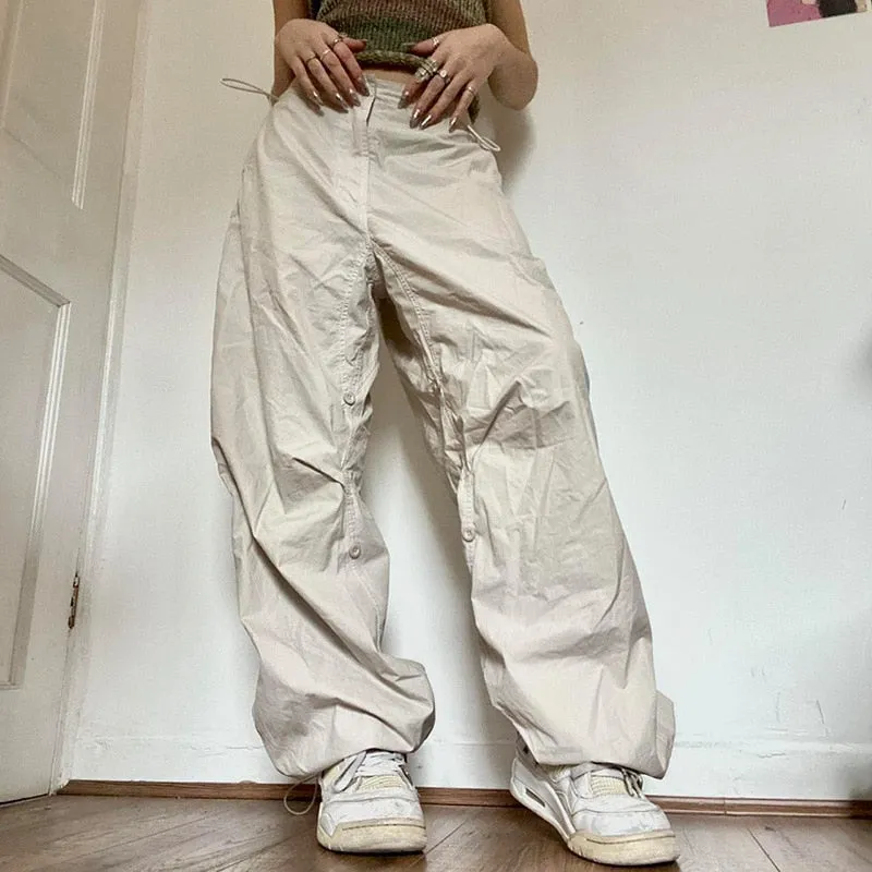 Women Solid Joggers Baggy Trouser Pants