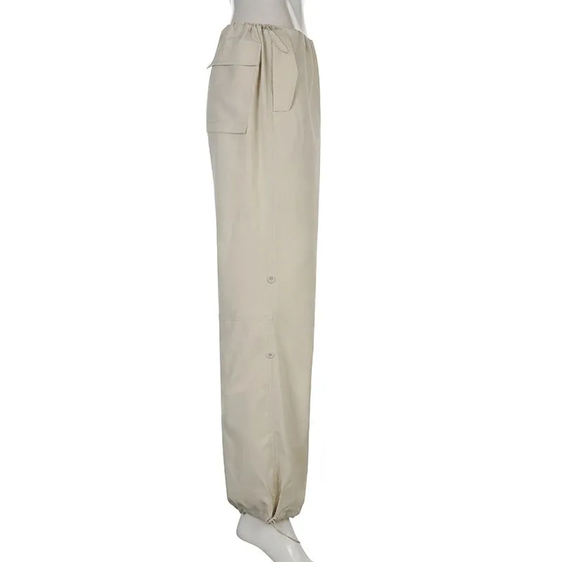 Women Solid Joggers Baggy Trouser Pants
