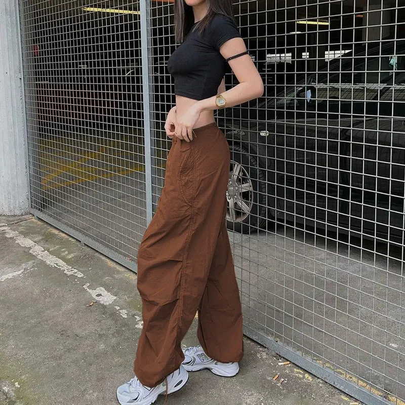 Women Solid Joggers Baggy Trouser Pants