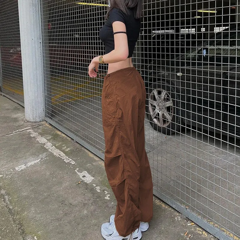 Women Solid Joggers Baggy Trouser Pants