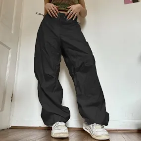 Women Solid Joggers Baggy Trouser Pants