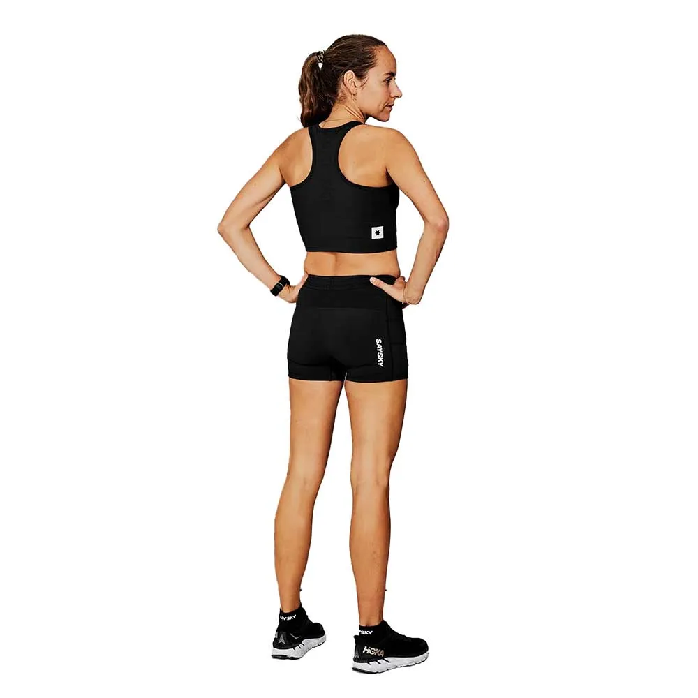 Women's Flow   Race Short Tights 4" - Black