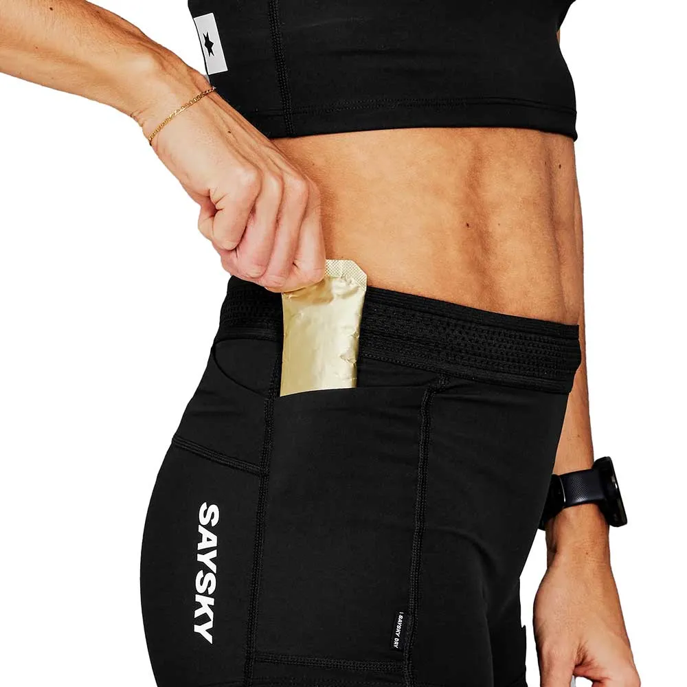 Women's Flow   Race Short Tights 4" - Black