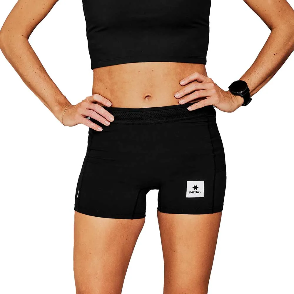 Women's Flow   Race Short Tights 4" - Black